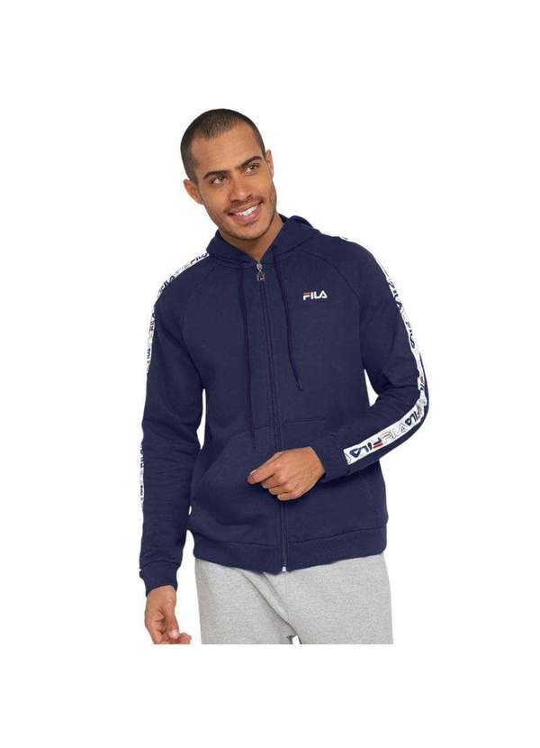 Fila Jaqueta Fila Basic Tape Ii Plus Size Masculina Azul