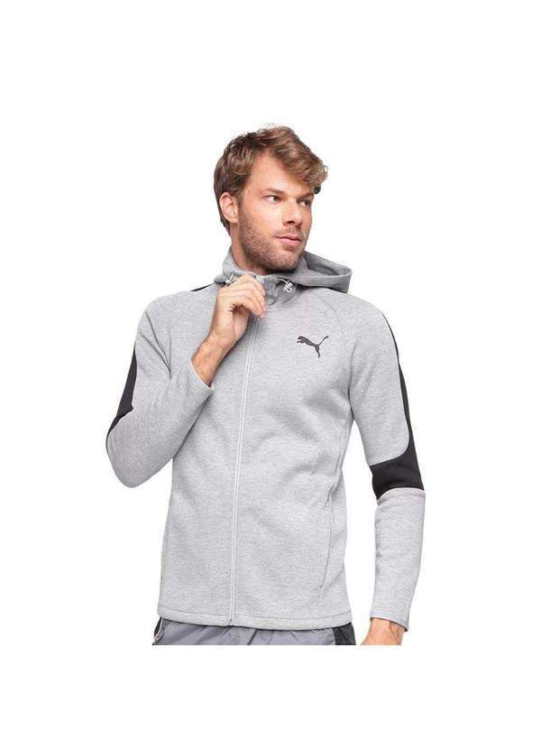 Puma - Jaqueta Puma Evostripe Core Fz Masculina Cinza