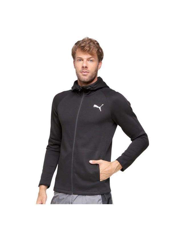 Puma - Jaqueta Puma Evostripe Core Fz Masculina Preto