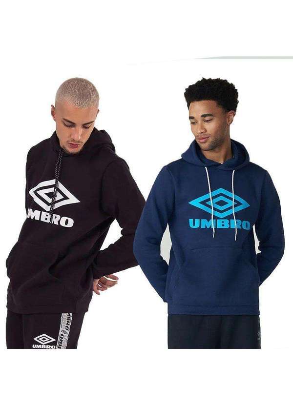 Umbro - Kit 2 Moletons Umbro Diamond Duo C/Capuz Masculino Preto