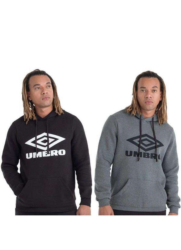 Umbro - Kit 2 Moletons Umbro Diamond Essential Masculino Preto