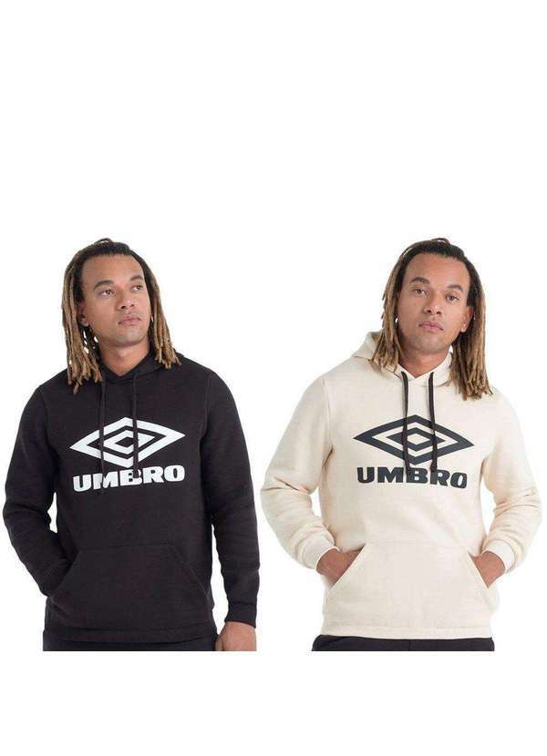 Umbro - Kit 2 Moletons Umbro Diamond Essential Masculino Preto