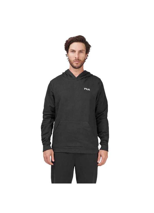 Fila Moletom Fila Classic com Capuz Masculino Preto