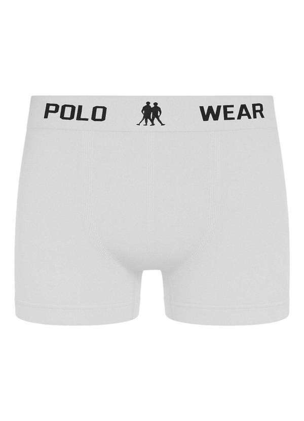 Polo Wear - Cueca Boxer Polo Wear Masculina Branco