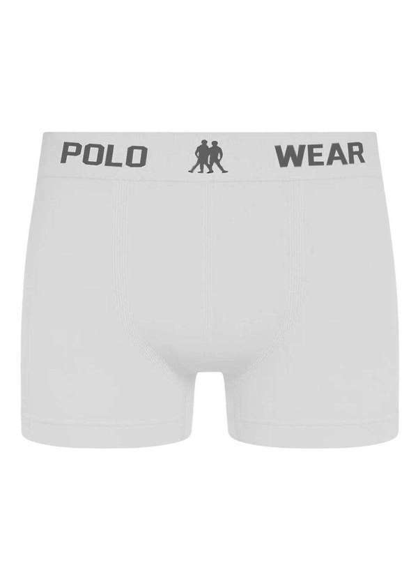 Polo Wear - Cueca Boxer Polo Wear Masculina Branco