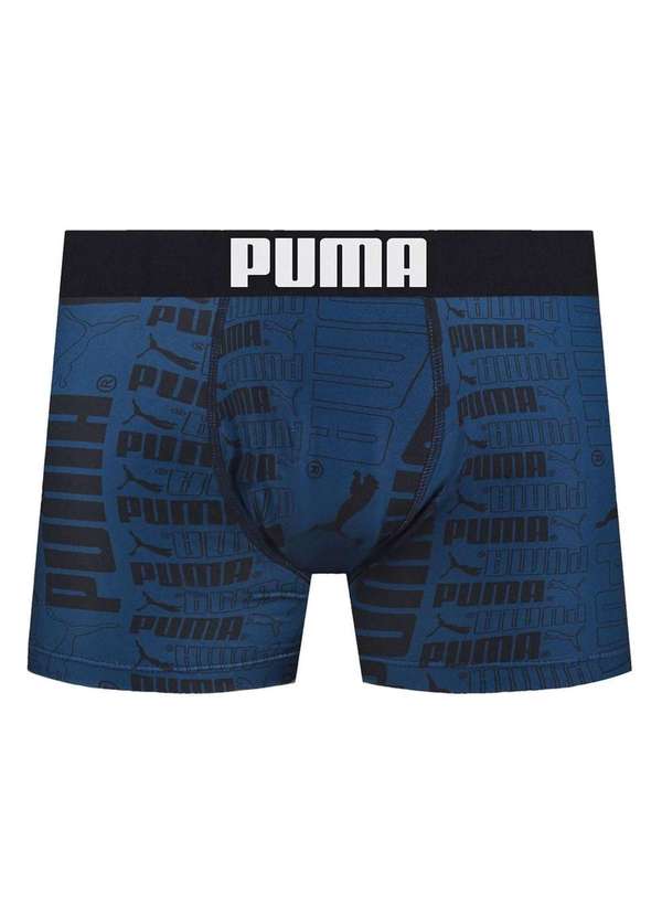 Puma - Cueca Boxer Puma Microfibra Masculina Azul 1