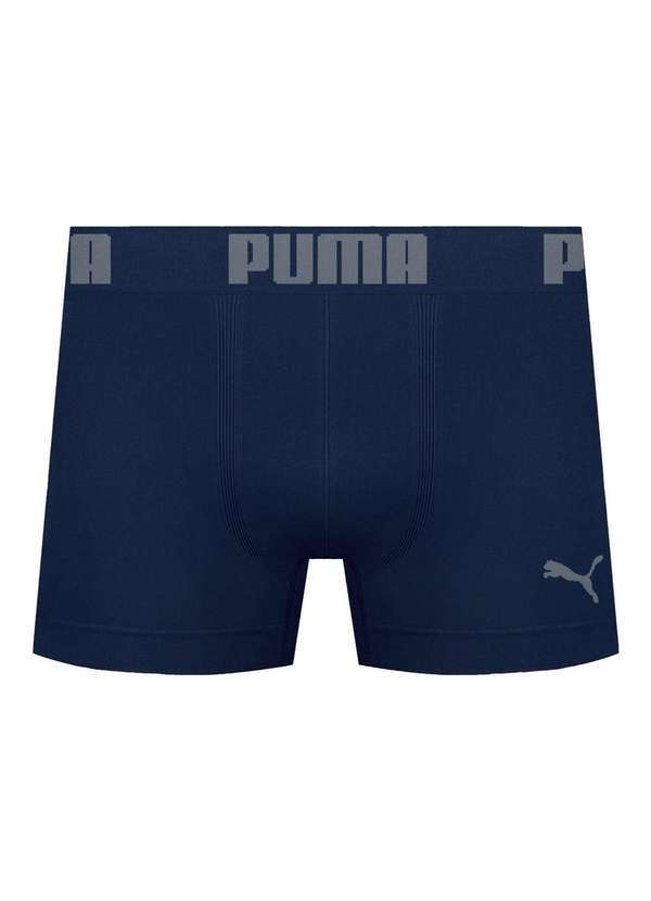 Puma - Cueca Boxer Puma sem Costura Masculina Azul