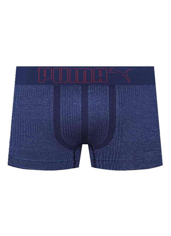 Puma - Cueca Boxer Puma sem Costura Masculina Azul
