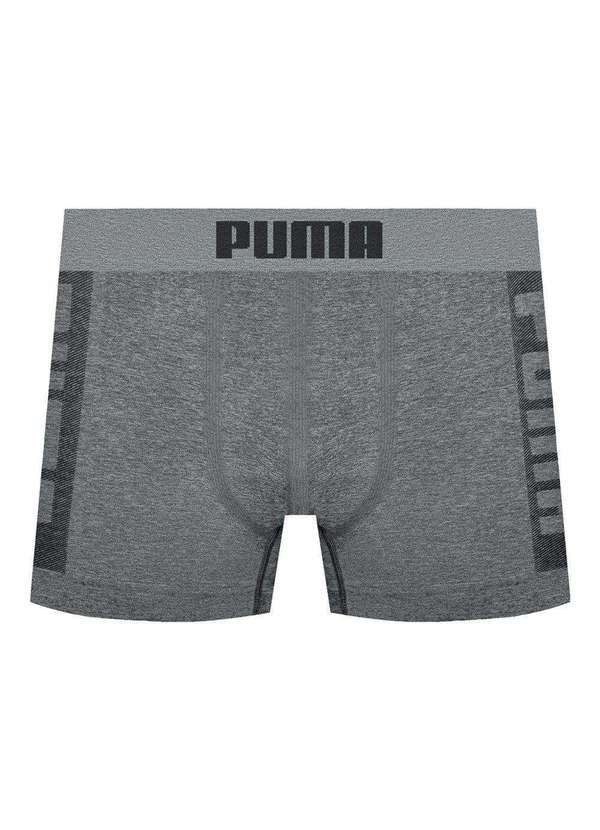 Puma - Cueca Boxer Puma sem Costura Masculina Cinza