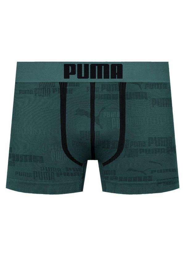 Puma - Cueca Boxer Puma sem Costura Masculina Verde