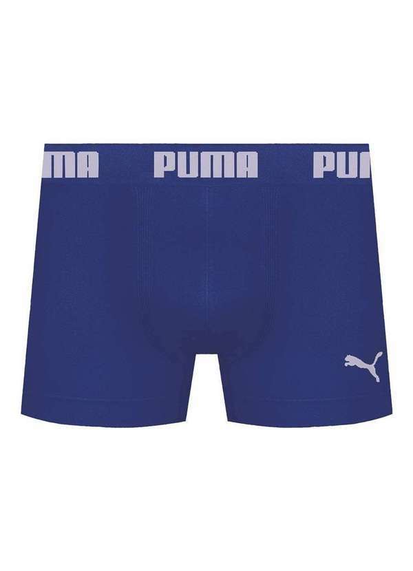 Puma - Cueca Boxer Puma sem Costura Masculina Azul