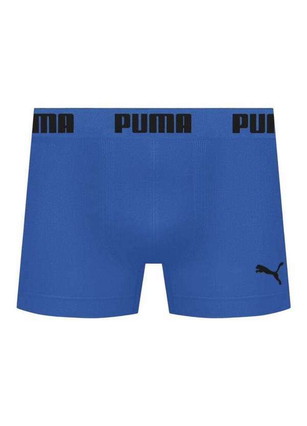Puma - Cueca Boxer Puma sem Costura Masculina Azul