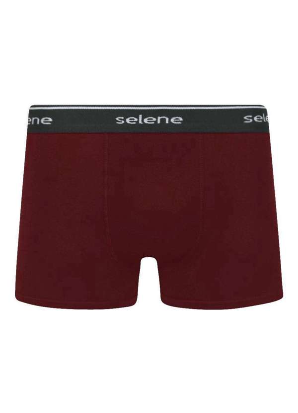 Selene - Cueca Boxer Selene Algodão Plus Size Masculina Vermelho