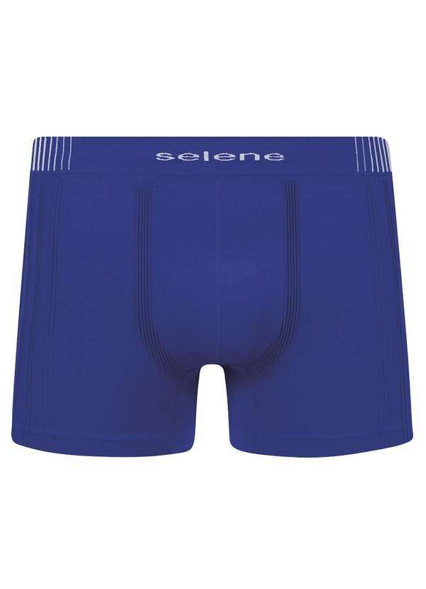 Selene - Cueca Boxer Selene sem Costura Masculina - Azul Azul