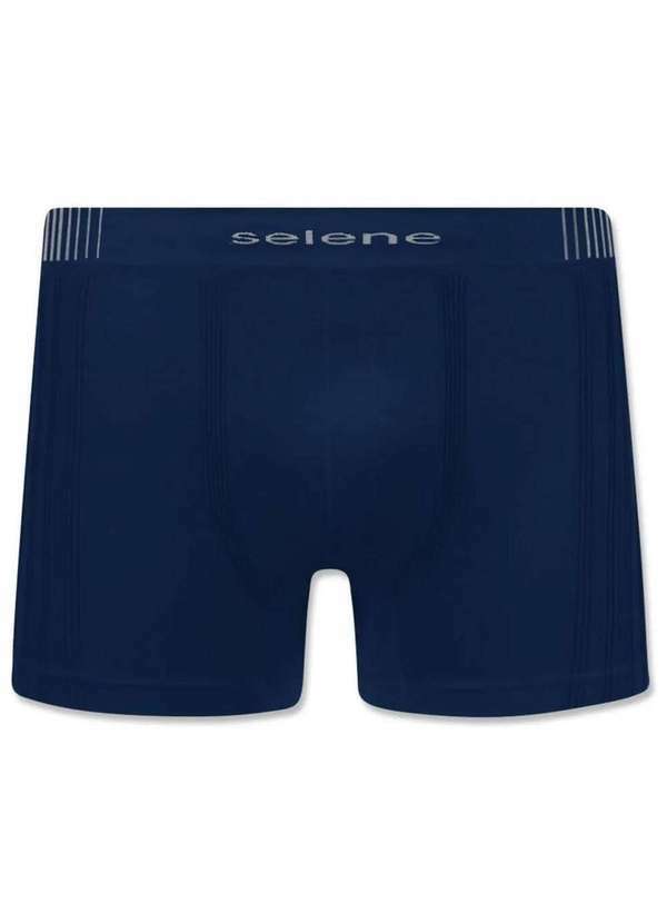 Selene - Cueca Boxer Selene sem Costura Tamanho Especial Azul