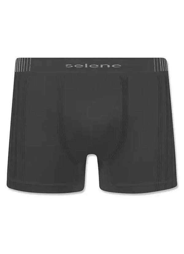 Selene - Cueca Boxer Selene sem Costura Tamanho Especial Cinza