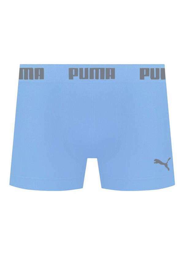 Puma - Cueca Puma Boxer sem Costura Masculina Azul
