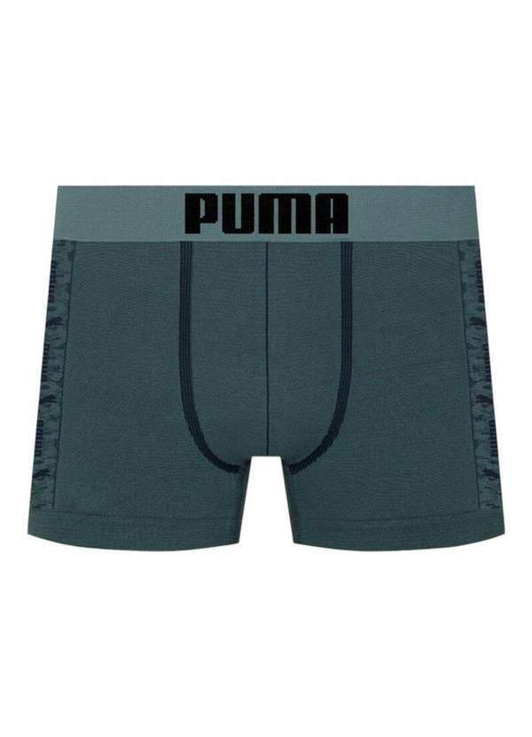 Puma - Cueca Puma Boxer sem Costura Masculina Verde