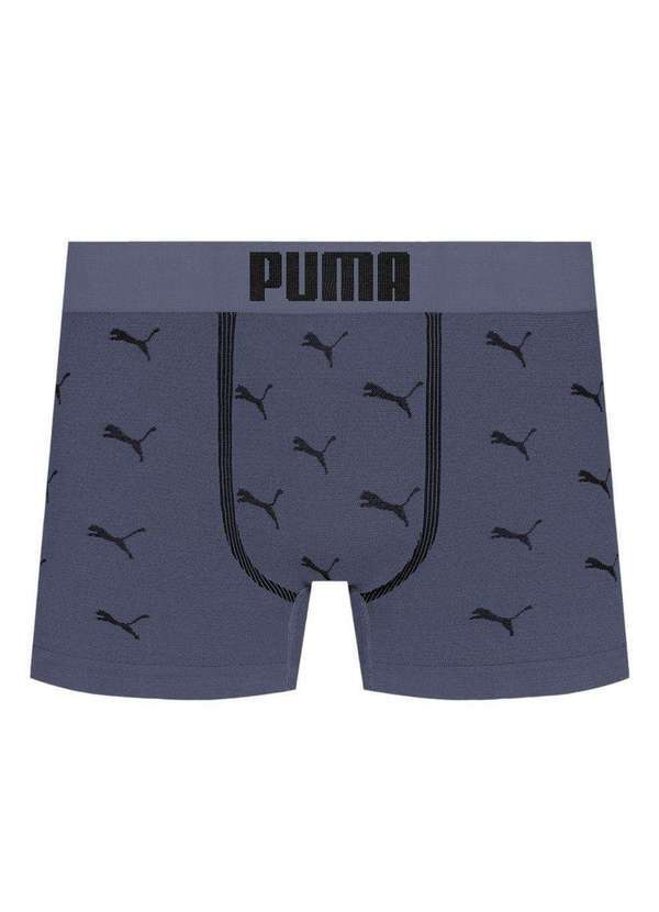 Puma - Cueca Puma Boxer sem Costura Masculina Azul