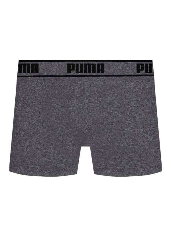 Puma - Cueca Puma Boxer sem Costura Masculina Preto 2