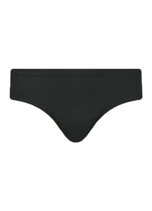 Selene - Cueca Slip Selene Algodão Tamanho Especial Masculina Preto