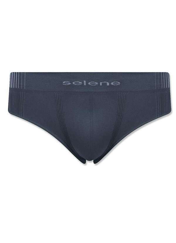 Selene - Cueca Slip Selene sem Costura Cinza