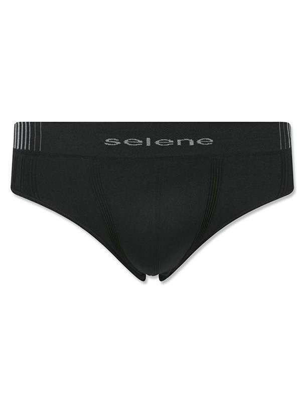 Selene - Cueca Slip Selene sem Costura Preto
