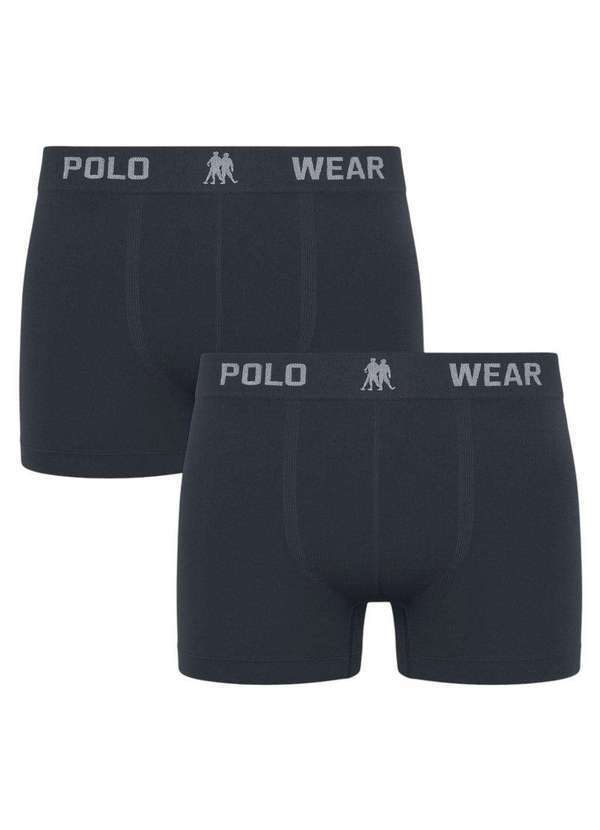 Polo Wear - Kit 2 Cuecas Boxer Polo Wear Masculina Cinza