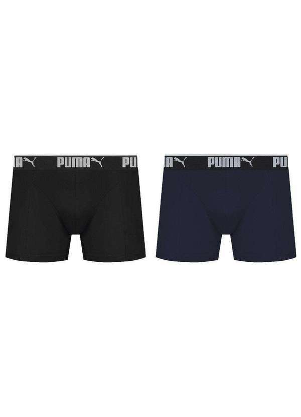 Puma - Kit 2 Cuecas Boxer Puma Sport Masculina Kit 2 Cuecas Boxer Puma Masculina