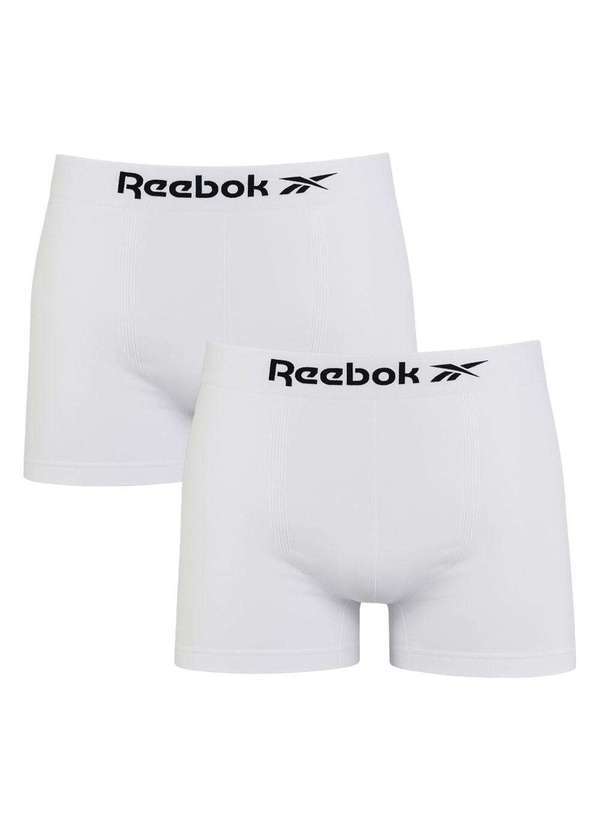 Reebok - Kit 2 Cuecas Boxer Reebok Classic Masculina Branco