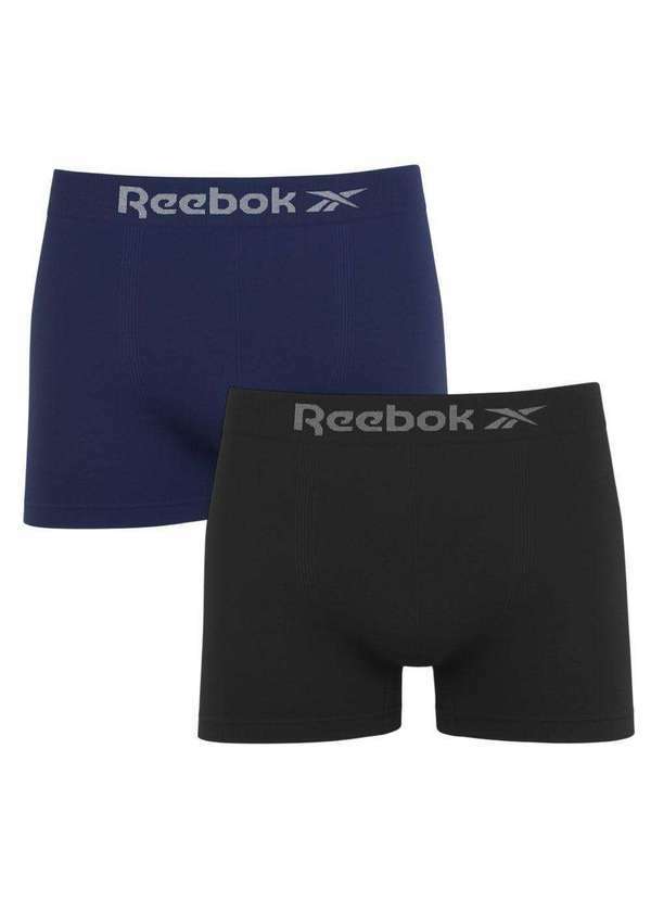 Reebok - Kit 2 Cuecas Boxer Reebok Classic Masculina Azul