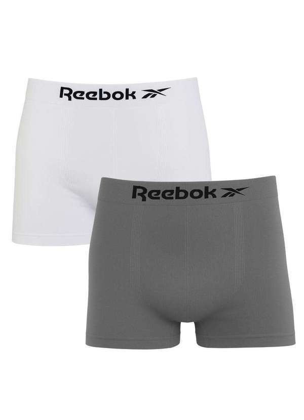 Reebok - Kit 2 Cuecas Boxer Reebok Classic Masculina Branco