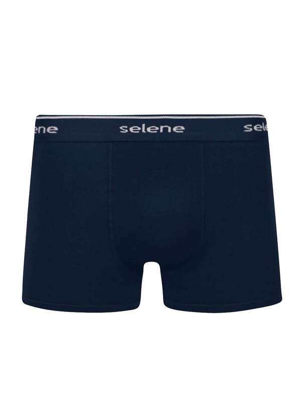 Selene - Kit 2 Cuecas Boxer Selene Algodão Masculino Preto 3