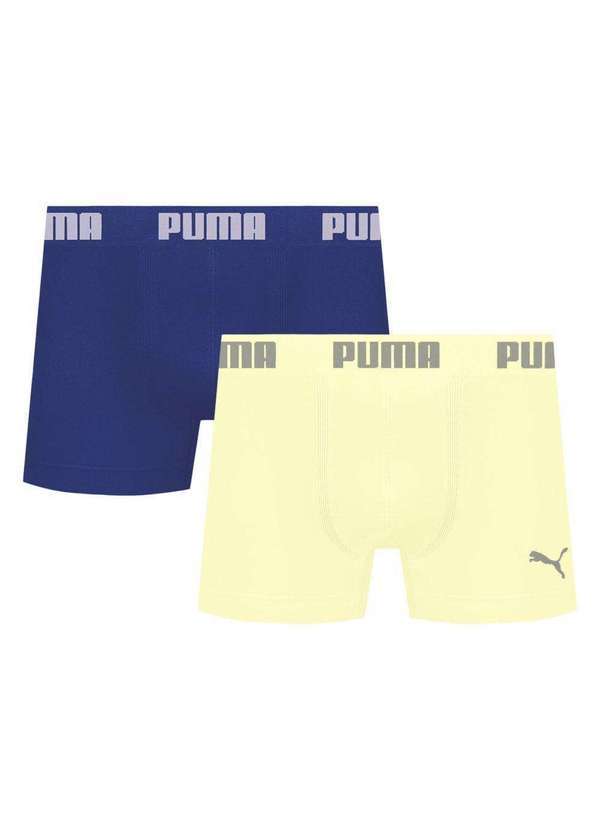 Puma - Kit 2 Cuecas Puma Boxer sem Costura Masculina Multicores