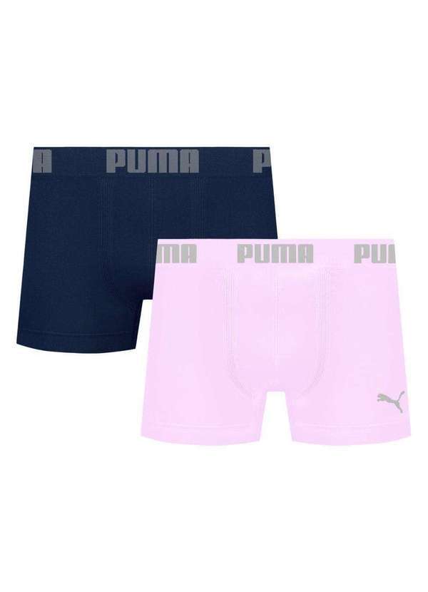 Puma - Kit 2 Cuecas Puma Boxer sem Costura Masculina Multicores