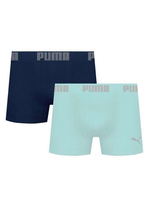 Puma - Kit 2 Cuecas Puma Boxer sem Costura Masculina Multicores