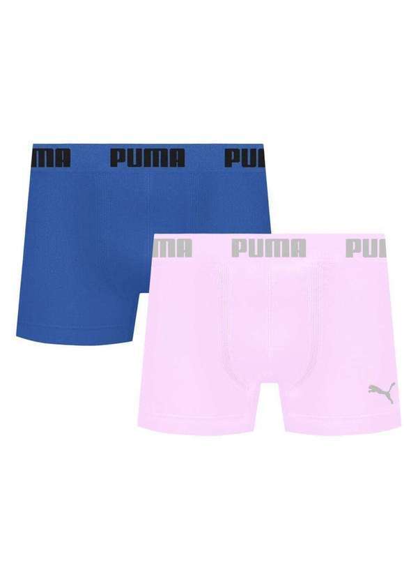 Puma - Kit 2 Cuecas Puma Boxer sem Costura Masculina Multicores