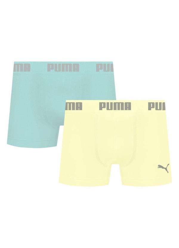 Puma - Kit 2 Cuecas Puma Boxer sem Costura Masculina Multicores