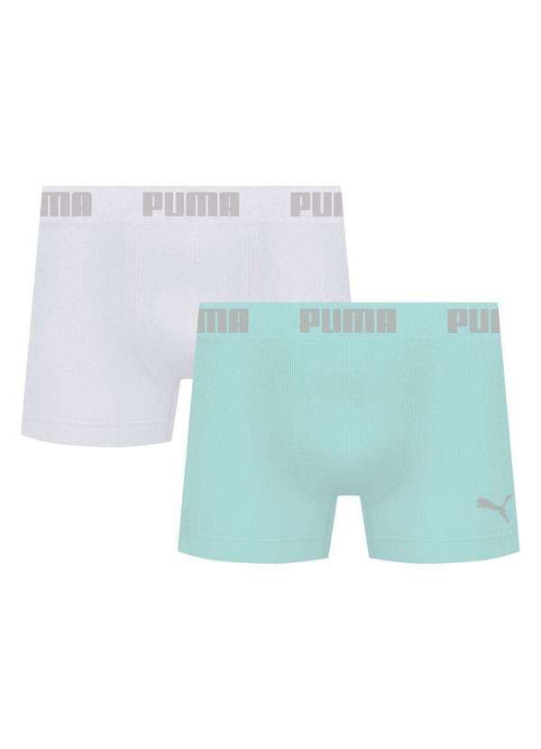 Puma - Kit 2 Cuecas Puma Boxer sem Costura Masculina Multicores