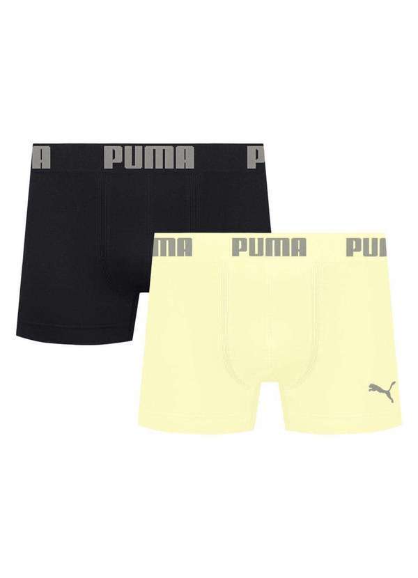 Puma - Kit 2 Cuecas Puma Boxer sem Costura Masculina Multicores