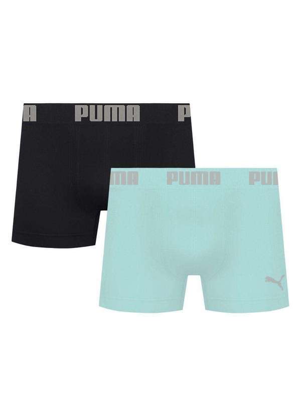 Puma - Kit 2 Cuecas Puma Boxer sem Costura Masculina Multicores