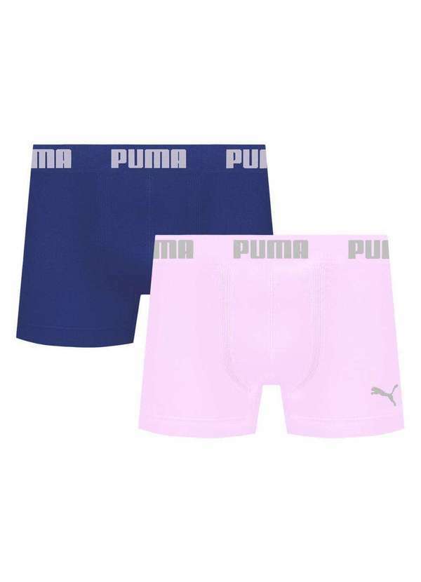 Puma - Kit 2 Cuecas Puma Boxer sem Costura Masculina Multicores