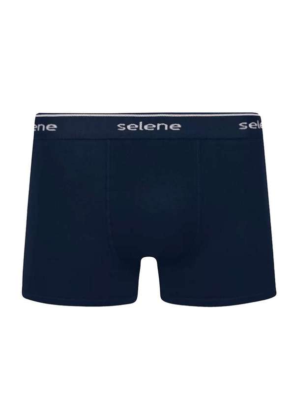 Selene - Kit 4 Cuecas Boxer Selene Algodão Masculino Preto 3