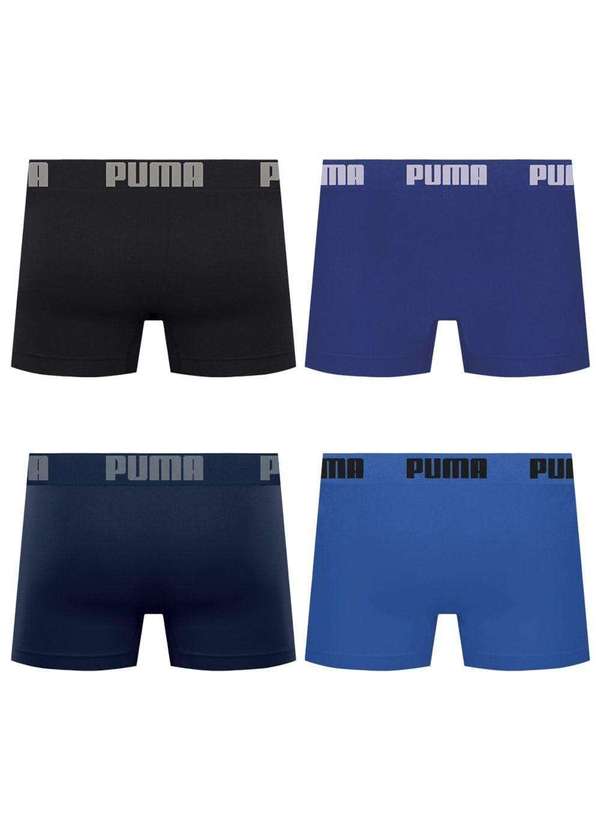 Puma - Kit 4 Cuecas Puma Boxer sem Costura Masculina Multicores 2