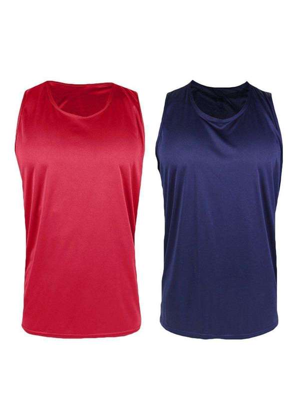 Pmc - Kit 2 Regatas Pmc Básica Masculina Azul