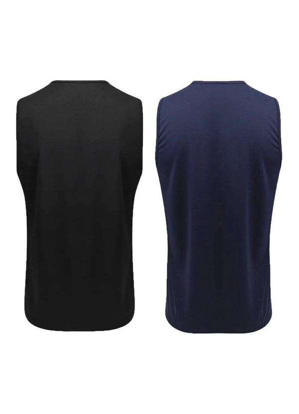 Topper - Kit 2 Regatas Topper Treino Masculina Preto 2