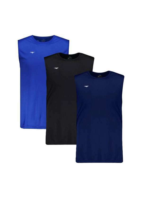 Penalty - Kit 3 Regatas Machão Penalty Matis Masculino Azul