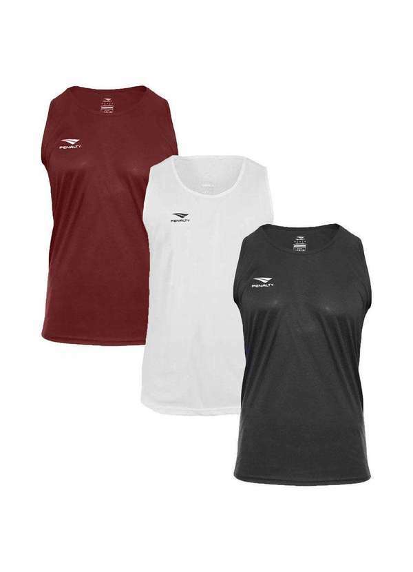 Penalty - Kit 3 Regatas Penalty X Masculino Vermelho