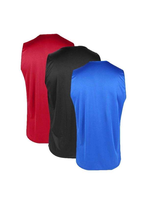 Pmc - Kit 3 Regatas Pmc Básica Masculina Vermelho 2