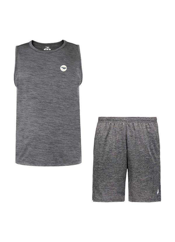 Penalty - Kit Penalty Air Dry Regata Machão e Bermuda Masculina Cinza